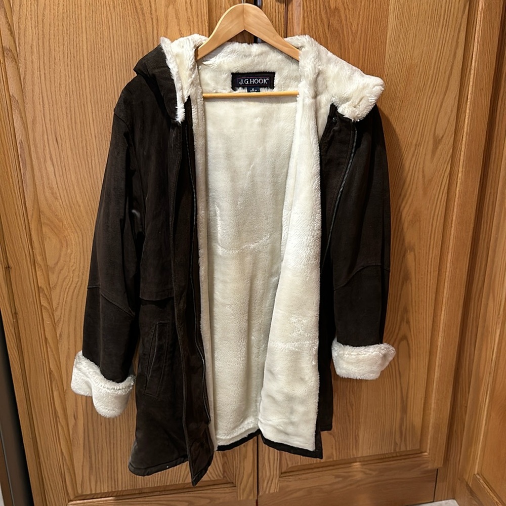 J.G. Hook ladies size medium suede coat